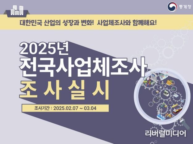 2025년 전국사업체조사 홍보문
