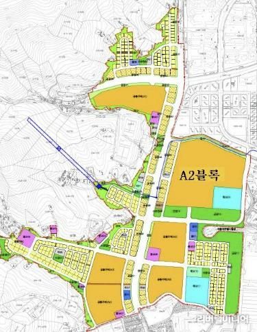 광명 구름산지구 도시개발사업 토지이용계획도