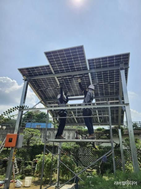 2025년 융복합지원사업 컨소시엄이 처인구 포곡읍 금어리에 설치한 태양광 발전설비