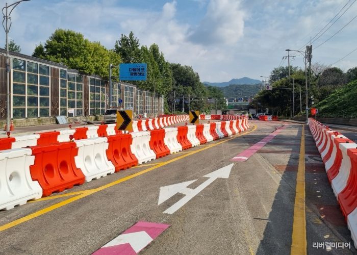 30일 개통된 신안산선 사고 구간 임시도로.