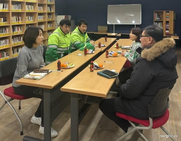 수원시 팔달구 인계동, '환경관리원‧생활폐기물 수집‧운반 대행업체' 간담회 개최