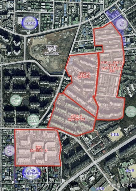 괴안동·소사본동 정비구역 지정(안)