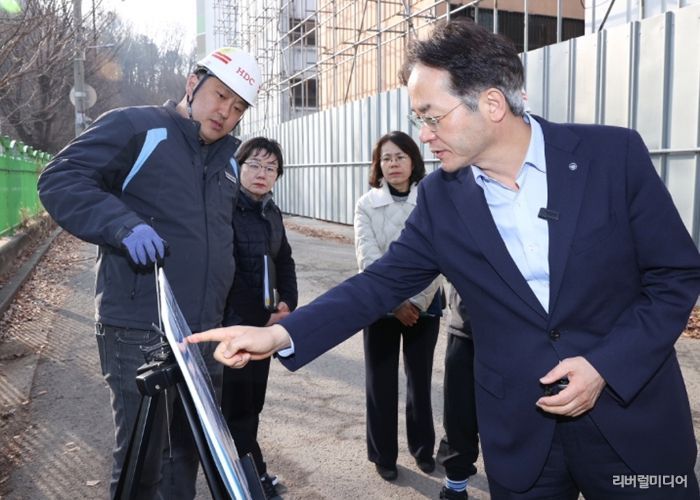 능곡 재개발 지역 통학로 현장점검