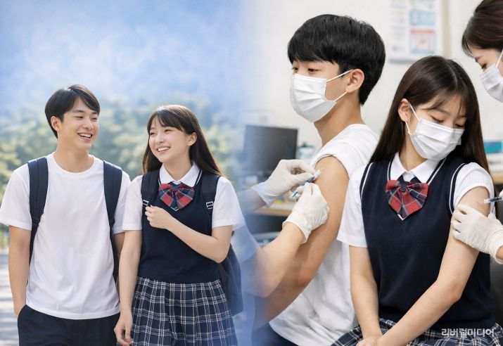 인공지능(AI)으로 생성한 예방접종 사진